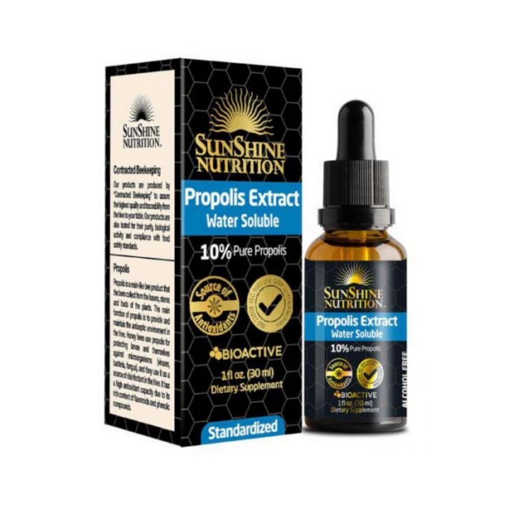 Sunshine Nutrition Propolis Extract Water Soluble 10% Pure Propolis 